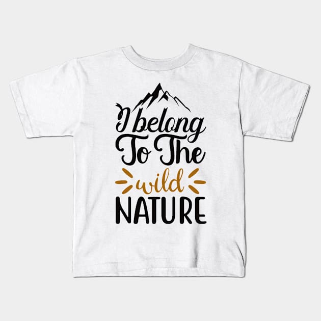 Mountain Kids T-Shirt by Usea Studio